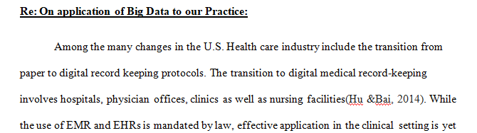 Knowledge and ability with informatics and technology products for the health care workplace setting. 