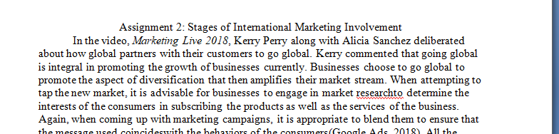 On what the speakers addressed and how it relates to the stages of international marketing.