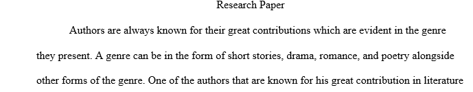 Other than the writings in your Backpack Literature Book provide an example of work that your selected author has done that became a movie