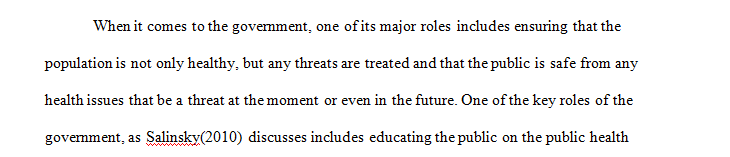 Public health is an essential function of the government on a par with, and for reasons similar to, national defense and law enforcement.