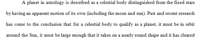 Read the article listed below and do a research for an essay about the possible new planet of our solar system.