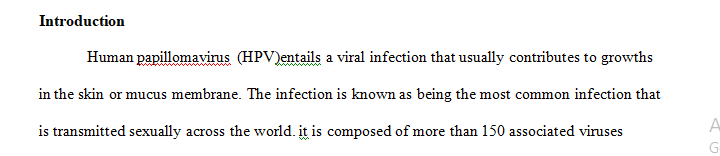 Research topic: Association between knowledge of HPV related cancers and barriers to information.