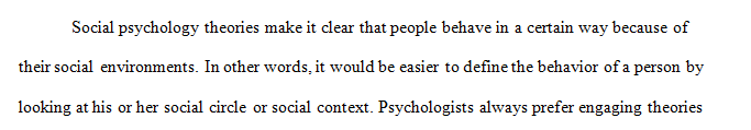 Review the Hock (2013) readings on social psychology theories and principles.