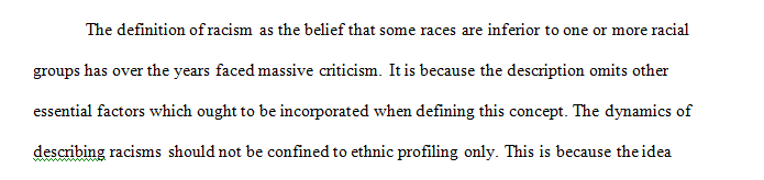 Some sociologists argue that POWER should play a role in a definition of racism.