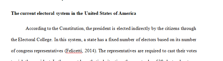 The U.S. Constitution stipulates that Electors will vote for the office of President and Vice President