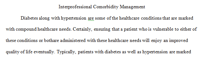 What are some best practices for presenting best practices of managing hypertension simultaneously with diabetes