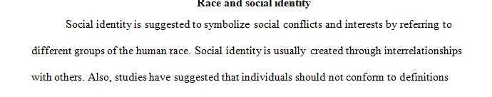 What are some important points that our readings for today make about race as a social identity