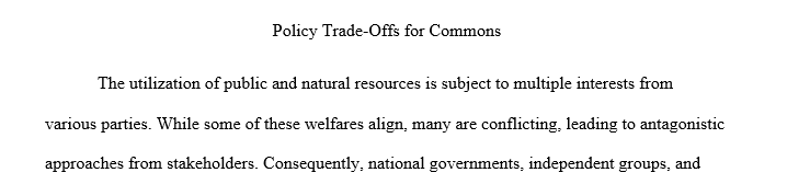 What are the policy tradeoffs among environmental protections profits and economic growth & private property rights?