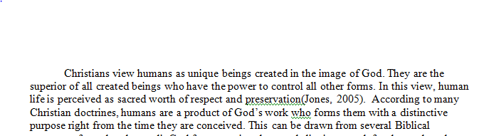 What is the Christian view of the nature of human persons, and which theory of moral status is it compatible with