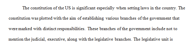 What is the significance of the U.S. Constitution in terms of setting law in this country