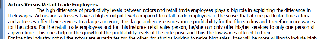 Why do actors and actresses earn so much compared to the chosen labor group