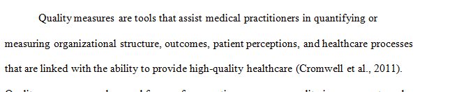 Write a 1000–1250-word paper on methods of quality measurement. 