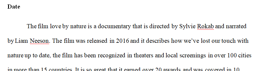 Write a 2 page film reflection reaction on the main argument of the film.