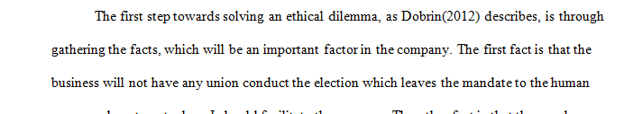 You are the HR Director and have been asked to prepare a report recommending the right way to approach the election