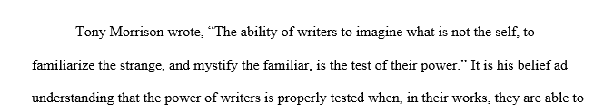 Choose one of the following questions and using all three of the novels we’ve read write a well-detailed thoughtful analysis.