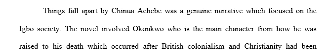 Citing specific evidence from Achebe's Things Fall Apart how did the appearance of Europeans in the nineteenth century alter/affect Ibo society?