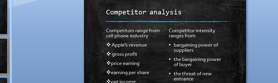 Create 3 slides in PowerPoint using Apple Inc. as the company.