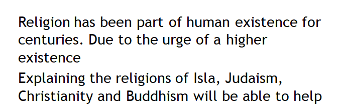 Create a 10- to 12-slide Microsoft® PowerPoint® presentation with speaker notes that explores the following religious traditions