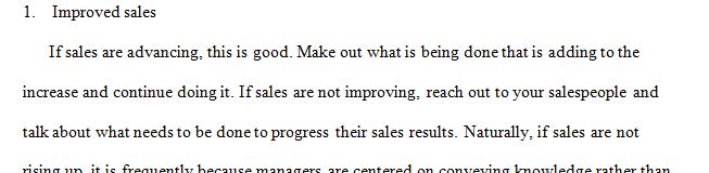 Describe three (3) measures for assessing the effectiveness of a sales force as a whole.