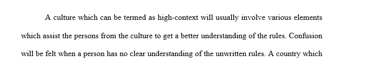 Discuss the differences and similarities based upon cultural dimensions identified in the readings from Module Two.