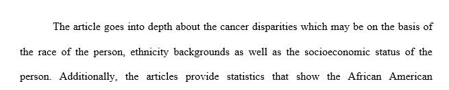 Find a peer reviewed journal article that addresses health disparities or disparities in health outcomes of a particular health condition