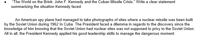 How should President Kennedy respond to the Soviet Arms Buildup in Cuba?