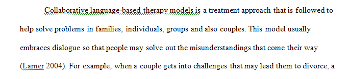 Post a comparison of two therapy models