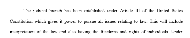 The paper needs to define problems that our facing the judicial branch particularly local courts (trial courts)