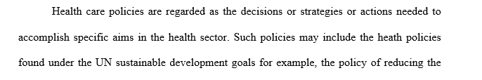 Using one of the policies listed in Discussion 1 of this week, create one of each of the following (for a total of four arguments)