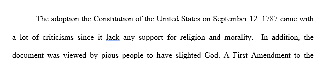 What are the religious overtones of the American Constitution as expressed by the 'Founding Fathers Name them and explain why they 