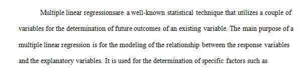 What types of business situations or problems might best lend themselves to multiple linear regression