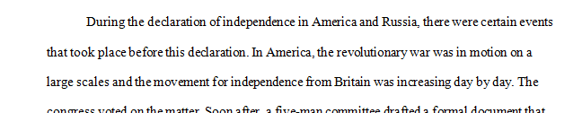 Write a one-page paper that provides a detailed comparison of the U.S. Declaration of Independence 