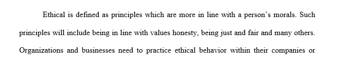 describe which framework the proponents of this move would use to support their statement that it be considered ethical.