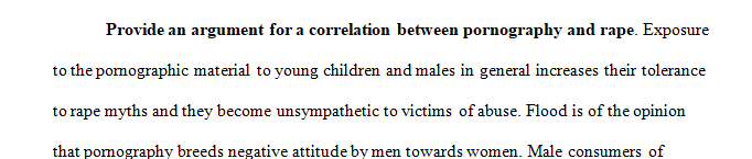 A long-standing question in the field of psychology concerns the relationship between exposure to sexually explicit material  