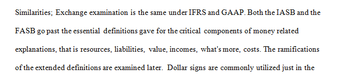 Are there major similarities and differences between U.S. GAAP and IFRS