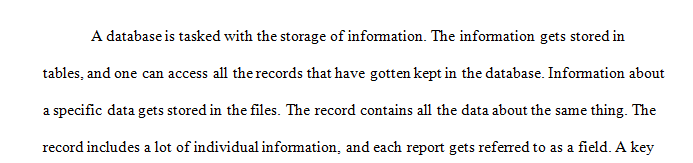 Chapter 1 introduces some basic features on data and database