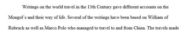 Compare the missions of John of Plano Carpini to the Mongols and Raban Sauma to Europe.