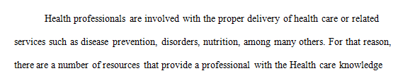 Conduct an internet search for health care law resources for the health professional. 