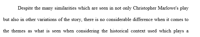 Construct an essay (minimum 3 pages) examining the differences among the four versions. You should have an arguable thesis