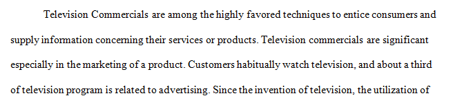 Critique two LOCAL television commercials based on the following criteria