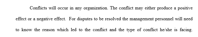 Describe types of conflict identified in this case. Explain conflict management styles evidenced in this case.