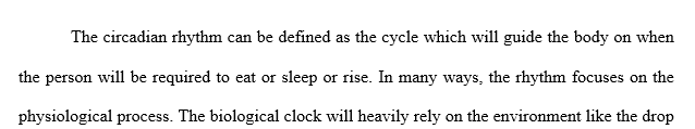 Did you reach a noticeable high and low point once every 24 hours or did you have a shorter rhythm?