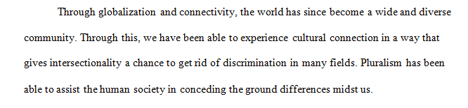 Do you think pluralism would help you to live in a diverse society