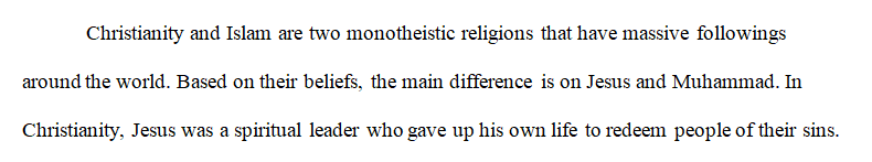 Explain the historical relationship between Christianity and Islam.