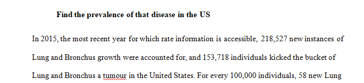 Find the prevalence of that disease in the US