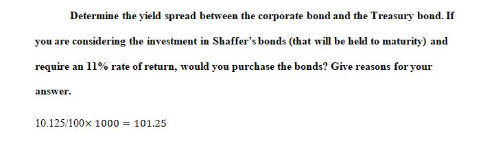 Five years ago, Shaffer’s Recliners issued $10,000,000 of corporate bonds with a 30-year maturity