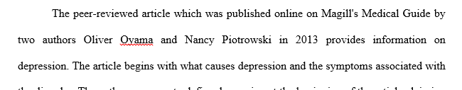 I am currently working on a research paper and the topic is the reason college students have depression.