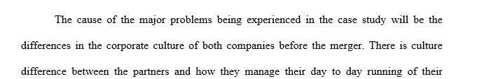 In the case there are some major problems. You don't need to point out those problems again because another group member will write 