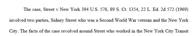 In this assignment you will read a US Supreme Court case and write an essay about it. This will help you do the analysis you may later need 