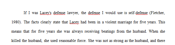 Lacey is involved in a violent marriage for five years.